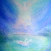 Aquarell Schichttechnik - Schmetterlingsengel